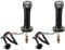 Akozon Excavator Joystick Lever, 2Pcs 3 Button Excavator Joystick Handles 6 Pin Aluminum Alloy for Doosan DH DX150 215 225 300 370‑9C