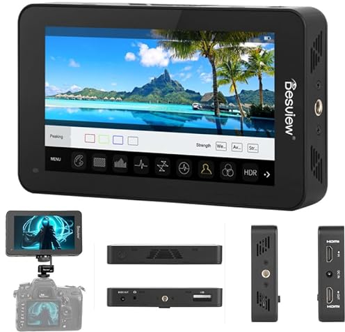 Desview R6II UHB Kameramonitor 2800nit 5,5 4K 60HZ Eingangs-/Ausgangsmonitor HDMI FHD 3D LUT HDR Touchscreen auf Kamera DSLR Feldmonitor.