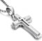Jiahanzb Herren Kreuz Halskette - Edelstahl Anhänger Jesus Christus - 316L Edelstahl Großes Kreuz für Männer - Kreuzschmuck 22 Zoll