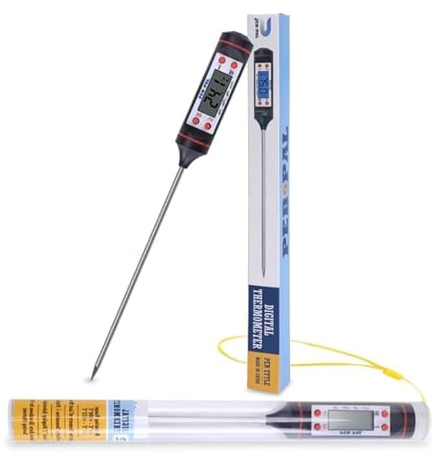 PEB5PAL Digital Meat Thermometer with Long Probe - Auto/Off, UK Brand