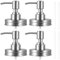 Mason Jar Pump Lid Soap Dispenser Pump Replacement Stainless Steel Lotion Soap Dispenser Lids with 3.9 Inch Tube and Gasket Leakproof Soap Dispenser Pump Replacement for Home Kitchen Bathroom