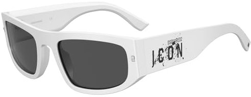DSQUARED2 Herren Icon 0016/S Sonnenbrille, weiß, 57