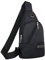 Generic Herren Fashion-Casual-Brustbeutel Handtasche Crossbody-Handtasche Einzelne Umhängetaschen Herren (Black, One Size), 8uksKCCyj