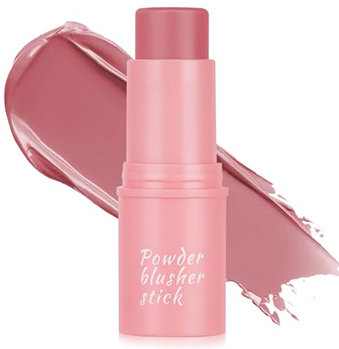 Cream Blush Stick, Cremige Textur Feuchtigkeitsspendende Face Cream Blush Natürliche Milk Makeup Matte Rouge Monochromatic Multi Stick für Augen Lippen & Wangen(03)
