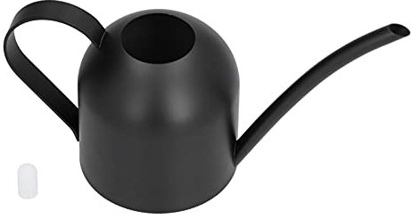 Aladeno Arrosoir 500 ML en Acier Inoxydable à Bouche Fine et Long Bec Morden Petit arrosoir avec poignée pour Plantes de Jardin intérieures et extérieures Noir