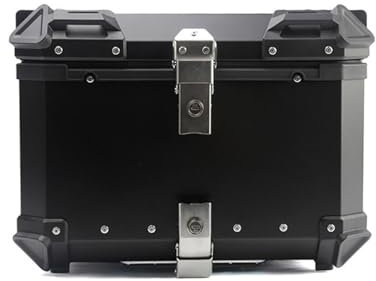BIRNN Motorrad Topcase für Triumph Tiger 1050 2007-2020, Motorrad Heckkasten Wasserdicht Haltbar Motorrad Kofferraumbox Motorcycle Suitcase Reise Aufbewahrungsbox, 55L-Black