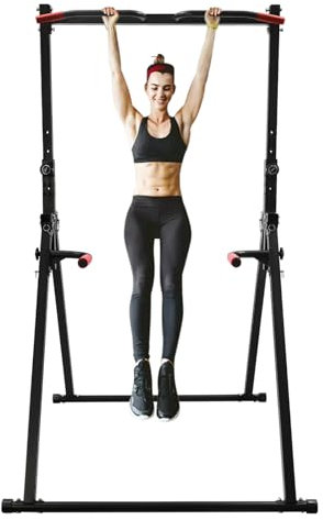 Station de traction, tour de force avec station de dip, Power Tower avec Dip Station, station de musculation multifonctionnelle, appareil d'entraînement avec barre de traction et poignées d'appui,