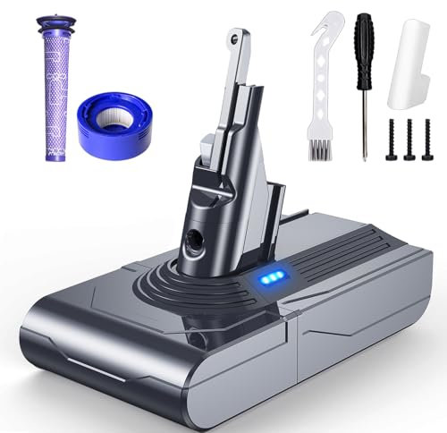 6000mAh Batterie pour Dyson V8 Absolute Animal Fluffy Motorhead SV10