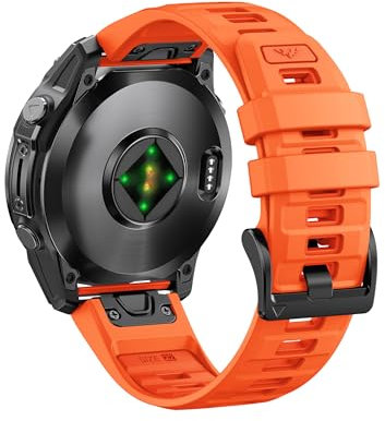 ANBEST Bracelet pour Garmin Fenix 6/7/8 47mm/5, Bracelet 22mm Quick-fit Silicone pour Fenix 5/Forerunner 945/935/955/Epix Gen 2/Pro 47mm