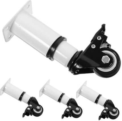 VILLCASE 4pièces Lot Meuble Réglables avec roulettes pour Table Basse Armoire Et Lit