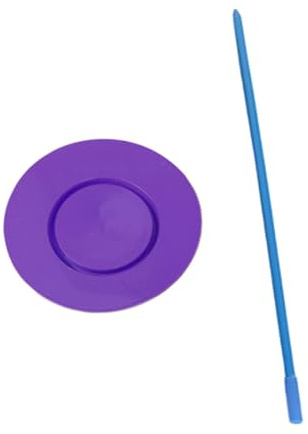Baoblaze Jonglierteller, Spinnstäbe, Performance-Requisite, Zirkusteller, Balance-Fähigkeit, mehrere Farben, Zirkus-Fähigkeiten, Violett