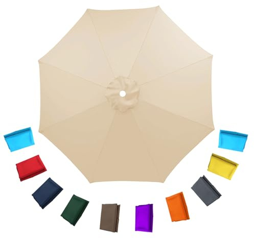 sonnenschirm ersatzbezug 3,5m 4,0 m 8 streben Ersatz Baldachin Sonnenschirm Ersatz Regenschirm Abdeckung ampelschirm ersatzbezug