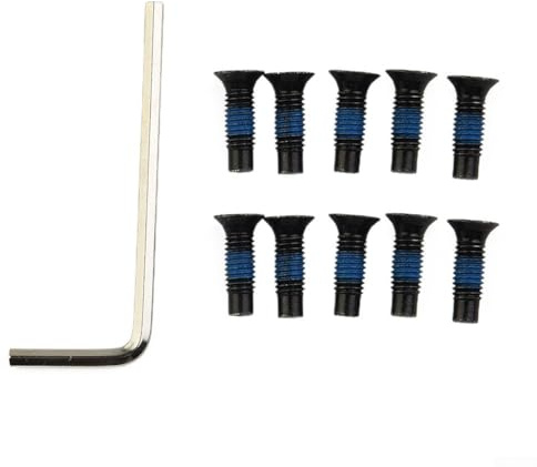 Zilimontt Elektroroller-Schrauben-Set, Edelstahl-Befestigungsschrauben mit Schraubenschlüssel für Ninebot Max G30 ES-Serie ES1/ES2/ES4 F-Serie, Lenkermast-Ersatzteile und (10 Stück)