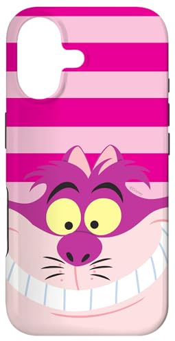 Hülle für iPhone 17 Disney Alice im Wunderland Grinsekatze rosa Streifen