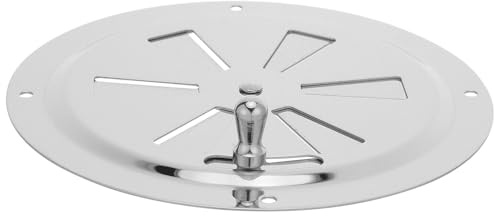 HEMOTON Placa de Ventilación Redonda 5 Pulgadas de Acero Inoxidable 316 con Tornillos, Fácil Mantenimiento y Rendimiento Fiable para Barco y Cocina para Baños Industriales