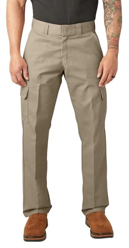 Dickies – wp592 Relaxed gamba dritta pantaloni cargo da lavoro, Desert Sand, 42W x 34L