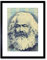 Wee Blue Coo F97X4897 Banknoten-Druck, politisches Design von Karl Marx, gerahmt, Motiv Kommunismus