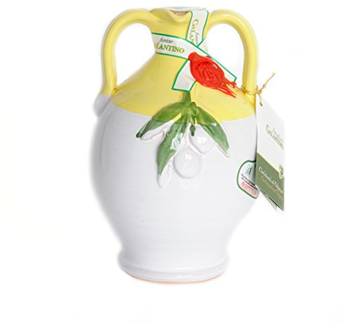 Cruche en Céramique des Pouilles avec Huile Extra Vierge d'Olive 500ml (Cinci)