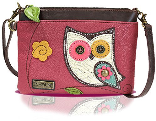 CHALA Mini-Crossbody-Tasche, Geldbörse, mit umwandelbarem Riemen, stilvoll, kompakt, vielseitig, 8.25 wide 6 high x 0.50 deep