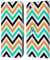 Head Case Designs Blaugrün Und Orange Neon Zigzag Leder Brieftaschen Handyhülle Hülle Huelle kompatibel mit Apple iPhone 7/8 / SE 2020 & 2022