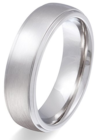 Juwelier Schönschmied - Herren Freundschaftsringe Partnerringe Eheringe Chiara Edelstahl 60 (19.1) 140Hac