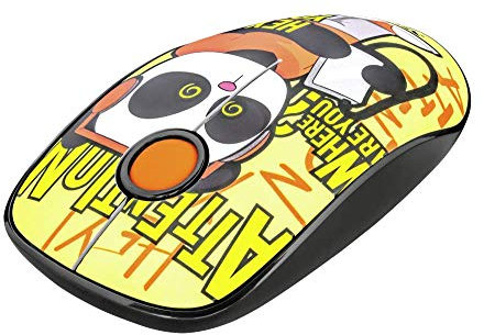 Trust Sketch Mouse Wireless con Clic Silenziosi, Giallo