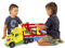 Wader 36360 - Magic Truck Autotransporter mit 2 Fahrzeugen und Abfahrrampen, ab 3 Jahren, ca. 79 cm, ideal als Geschenk für kreatives Spielen