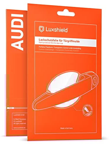 Luxshield Auto Türgriff Schutzfolie Griffmulde für Audi A3 Sportback 3 (III) 8V I 2013-2020 - Kratzschutz, Lackschutzfolie - Transparent glänzend