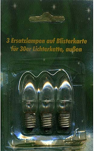 Nipach GmbH Ersatzlampen 3er 8V/1,5W für 30er Aussenlichterkette XA11962
