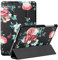 MadBee Tavoletta Custodia per Lenovo Tab M10 Plus/TB-X606X/TB-X606F, Ultra Sottile e Leggera Tri-Fold Stand Cover Cover Custodia in Pelle Protective Case [No Auto Sveglia/Sonno] (Fiore)