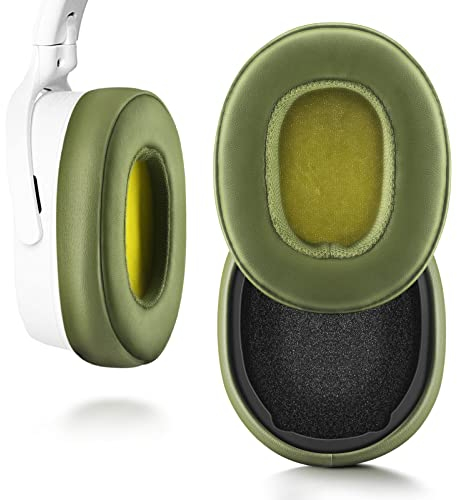 XBERSTAR Ear Pads for Skullcandy Crusher Wireless/Evo/ANC/Hesh3, Protein Leather + Sponge, Green