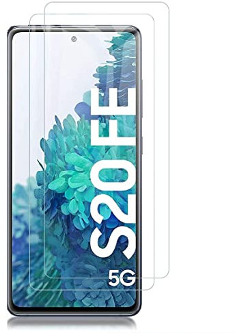 [2 Stück] Schutzfolie kompatibel mit Samsung Galaxy S20 FE 5G Panzer Verbundglas Schutzglas Echt Hart Tempered Glass 9H Kristallklar Anti-Kratzen