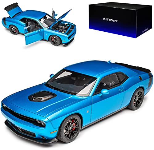 AUTOart Dodge Challenger 392 Hemi Scat Pack Shaker LC Coupe Hell Blau Modell Ab 2008 Version ab 2018 71742 1/18 Modell Auto
