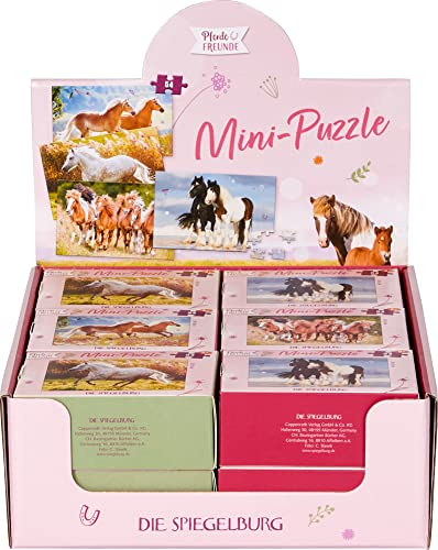 Die Spiegelburg Mini-Puzzle Pferde - Pferdefreunde, sort.