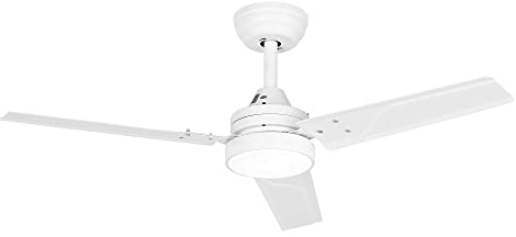 Jata JVTE4233 - Ventilador de Techo con Luz. 6 velocidades. Con mando a distancia. Programable. Bajo consumo. Muy silencioso. Uso: invierno/verano