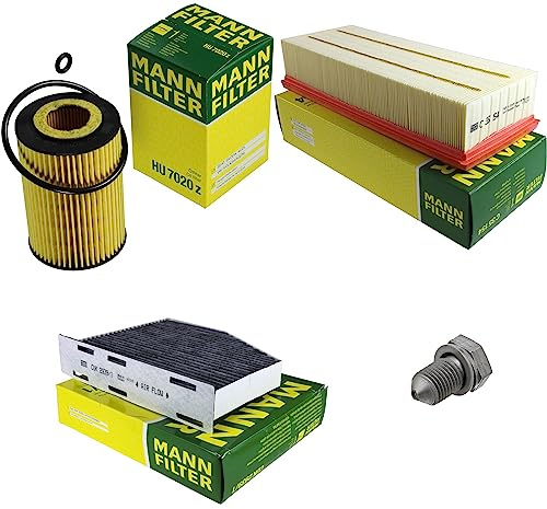 EISENFELS Filter Set Inspektionspaket erstellt mit MANN-FILTER Ölfilter HU 7020 z, Luftfilter C 35 154, Innenraumfilter CUK 2939/1, Verschlussschraube
