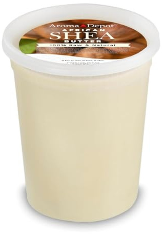 Raw African Shea Butter 32 oz Ivory/White Grade A 100% Pure Natural Unrefined Fresh Moisturizing, Ideal for Dry and Cracked Skin. It can be used in Body, Hair and Face.