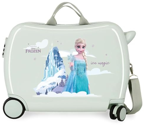 Disney Frozen Arendelle is Magic Kinderkoffer Grün 50x38x20cm Hartes ABS Zahlenschloss Seite 34L 1,8kg 2 Rollen Handgepäck Grün One Size Kinderkoffer, grün, Einheitsgröße, Kinderkoffer