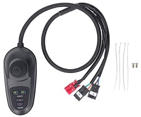 XTevu Elektrischer Rollstuhl-Joystick-Controller, 45 A DC 24 V, Rollstuhl-Bremscontroller, Hall-Wippe, LED-Anweisung, Joystick, wasserdichter Controller für Sicherheit