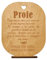 Tarjeta de Agradecimiento Madera | Dedicatoria para Profesores | Regalos Originales hechos en España | Base incluida | Fin de Curso Ideas Regalos Originales