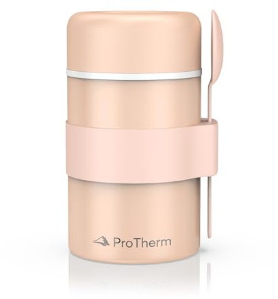 ProTherm Food Flask Premium for Hot Food - 420ml Stainless Steel Triple Walled Vacuum Insulated Leakproof Container Outdoor/Indoor | Keep Meals & Drinks 6-12 Hrs Hot & 12-24 Hrs Cold
