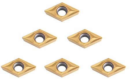 Yctze 10 Piezas de Inserciones de Puntas de Corte de Carburo CNC, Herramienta de Torneado de Torno con Caja, Mini Herramientas de Corte de Metal de Torno con Inserciones