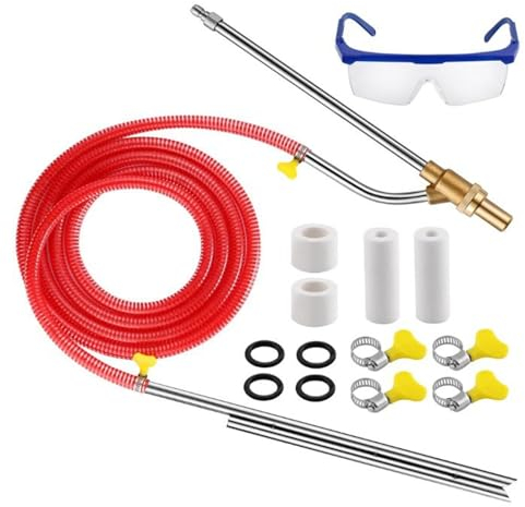 Pressure Washer Sandblasting Kit Pressure Washer Sandblasting Kit, Power Washer Sandblaster Kit, Sandblaster, Sand Blaster For Pressure Washer, Upgrade Sandblastkit, 1/4 Inch Quick Disconnect 5000 Psi