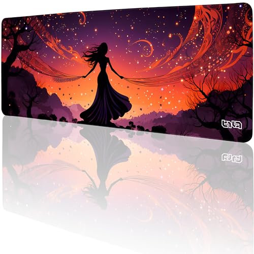 Tilt Schreibtischunterlage 80x30 cm Gaming Mauspad XXL | Rutschfester Mousepad Groß für Schreibtisch und PC Gadgets | Wasserdichter Desk Mat (Dancing with the Galaxy)