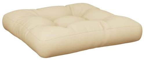 vidaXL Palettenkissen, Palettenpolster für Europaletten, Palettensofa Kissen Indoor Outdoor, Palettenauflage Sitzkissen, Beige Stoff