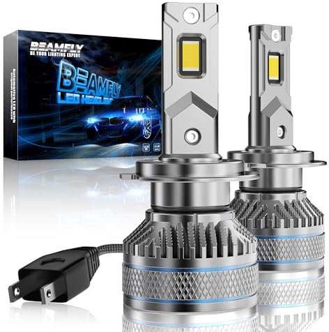 BEAMFLY H7 lampadine a LED, 24000LM lampade abbaglianti / anabbaglianti 12V 110W ad alta potenza, 6500K bianco IP68 impermeabile fendinebbia, set di 2