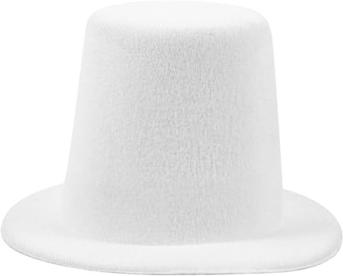 GAROZATION Mini-Hüte zum Basteln Kleiner Zylinder weißer Miniaturhut Puppenhut Schmuck Eva -Bastelmaterial