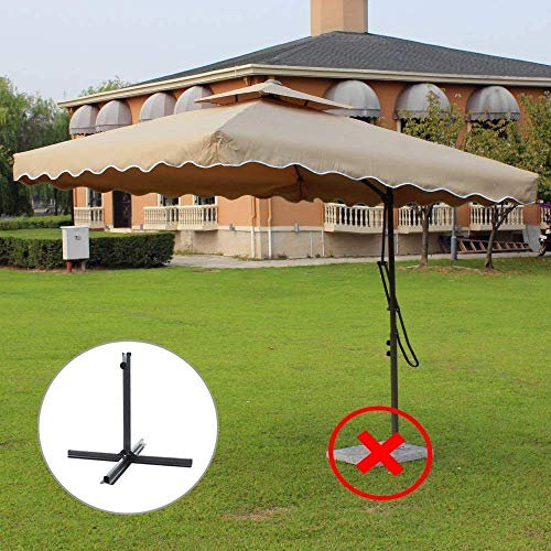 SBCGFY Parasol d'extérieur, Parasol de Patio, Grand Parasol Suspendu à Double Dessus avec Base, Parasol pour Jardin/Plage/Piscine