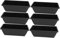 HYTROVE 6pièces Jardinières Rectangulaires Plastique avec Drainage pour Plantes Intérieur Et Extérieur Pot De Fleurs Pratique pour Balcon Jardin Patio Et Fenêtre Moyenne