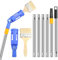 Mehrwinkel Pinsel Verlängerung Farbpinsel Verlängerung, Multi Angle Paint Brush Extende, Einziehbare Farbroller Verlängerungsstange für Hohe Decken Wände Zier Und Eckenanstrichwerkzeug (Blau)